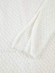 Knitted Cover Graceful Up Beach Dress Sweaters L