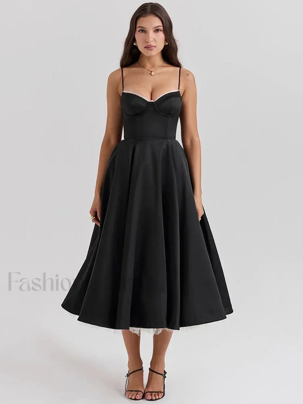 Lace Draped Off Shoulder Midi Dress