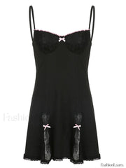 Lace Paneled Mini Dress Mini Dresses