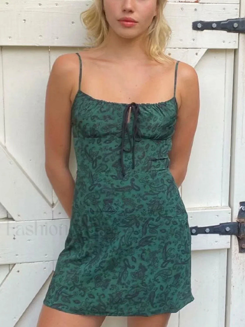 Lace Up Floral Slip Mini Dress Mini Dresses