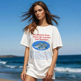 Learn Run Oversized Hiking Wilderness T Shirt WHITE / XS