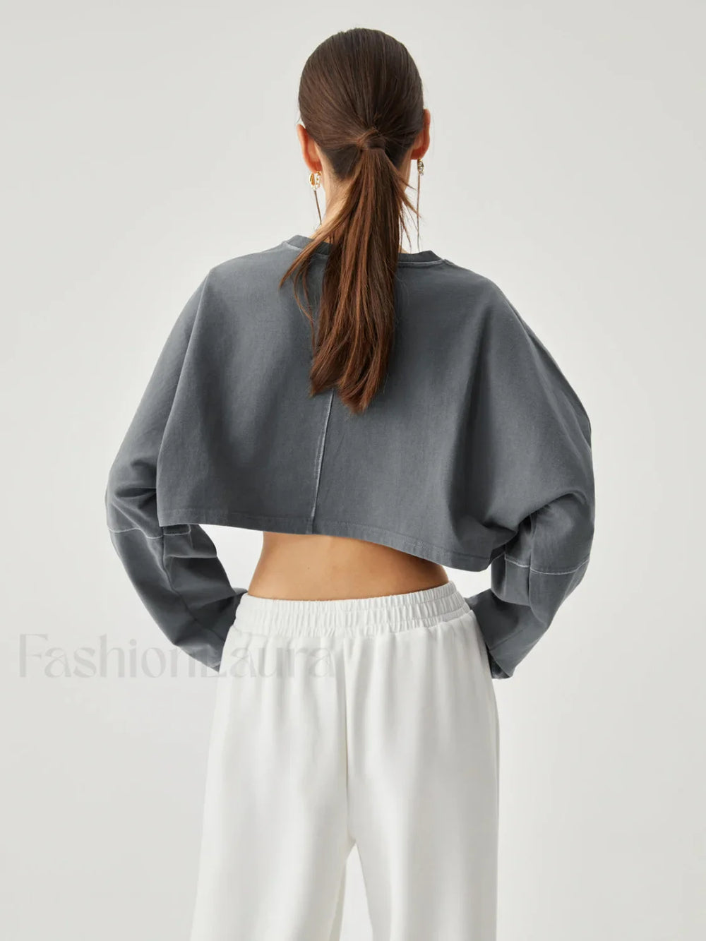 Living Easy Graceful Crop Sweatshirt Sweatshirts