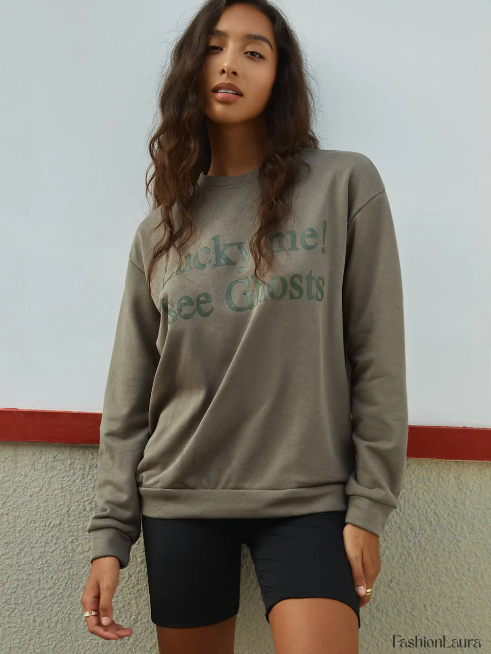 Lucky Charming Me Sweatshirt ArmyGreen / XS Sweatshirts