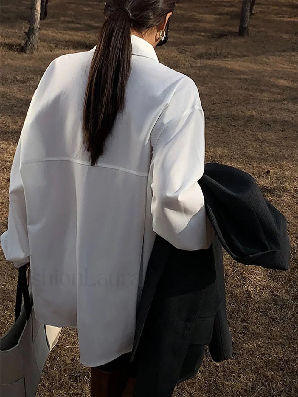 Made For You Trendy Oversized Button Down Shirt Shirts