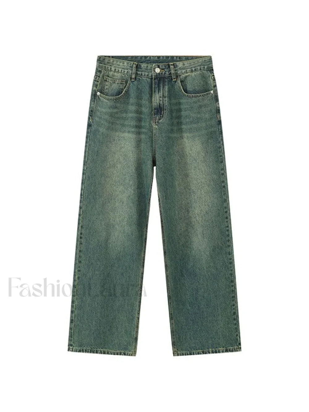 Men’s Faded Vintage Denim Loose Jeans loose jeans