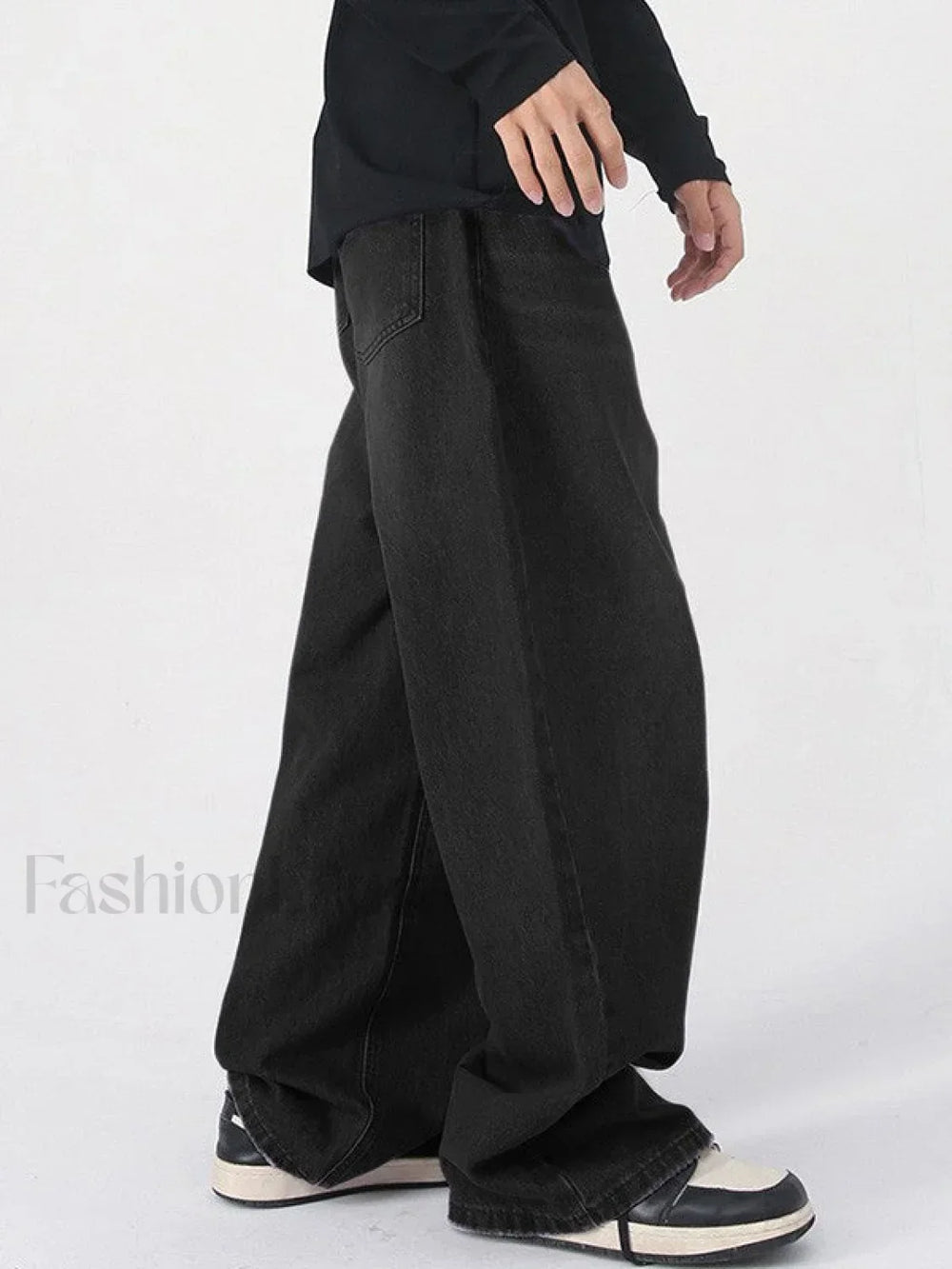 Men’s Faded Vintage Denim Loose Jeans loose jeans