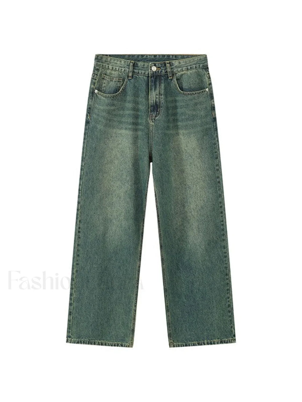 Men’s Faded Vintage Denim Loose Jeans loose jeans