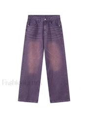 Men’s Faded Vintage Denim Loose Jeans loose jeans