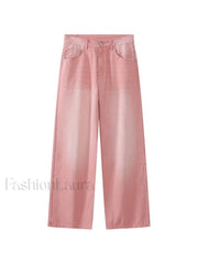 Men’s Faded Vintage Denim Loose Jeans loose jeans