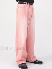 Men’s Faded Vintage Denim Loose Jeans loose jeans