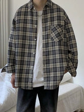 Men’s Long Sleeve Checkered Shirt Gray / M Shirts