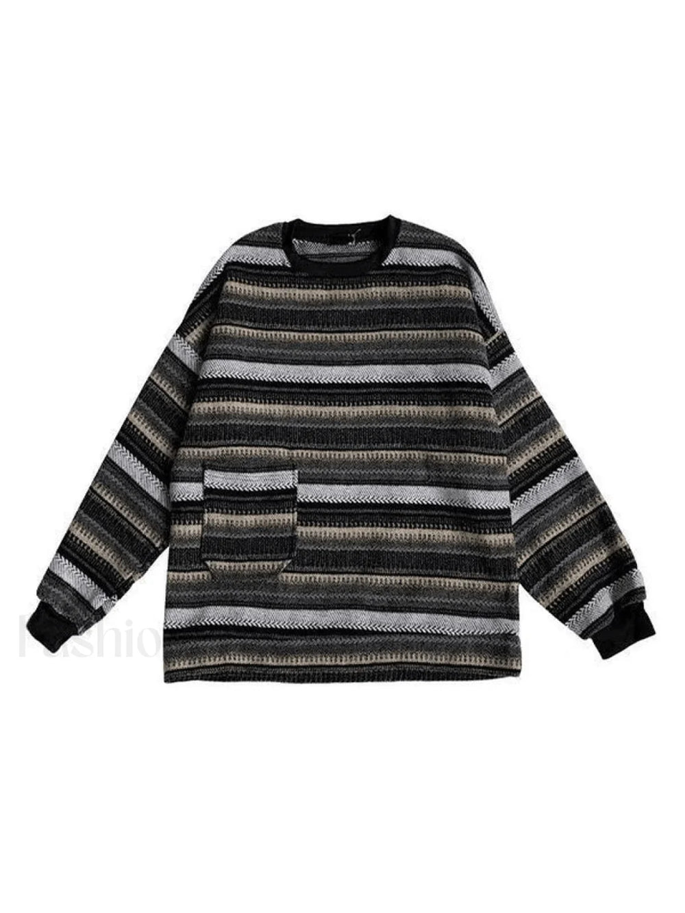Men’s Pocket Striped Knit Sweater Sweaters