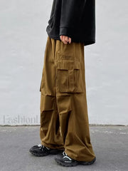 Men’s Utility Pocket Cargo Pants Coffee / L Cargo Pants