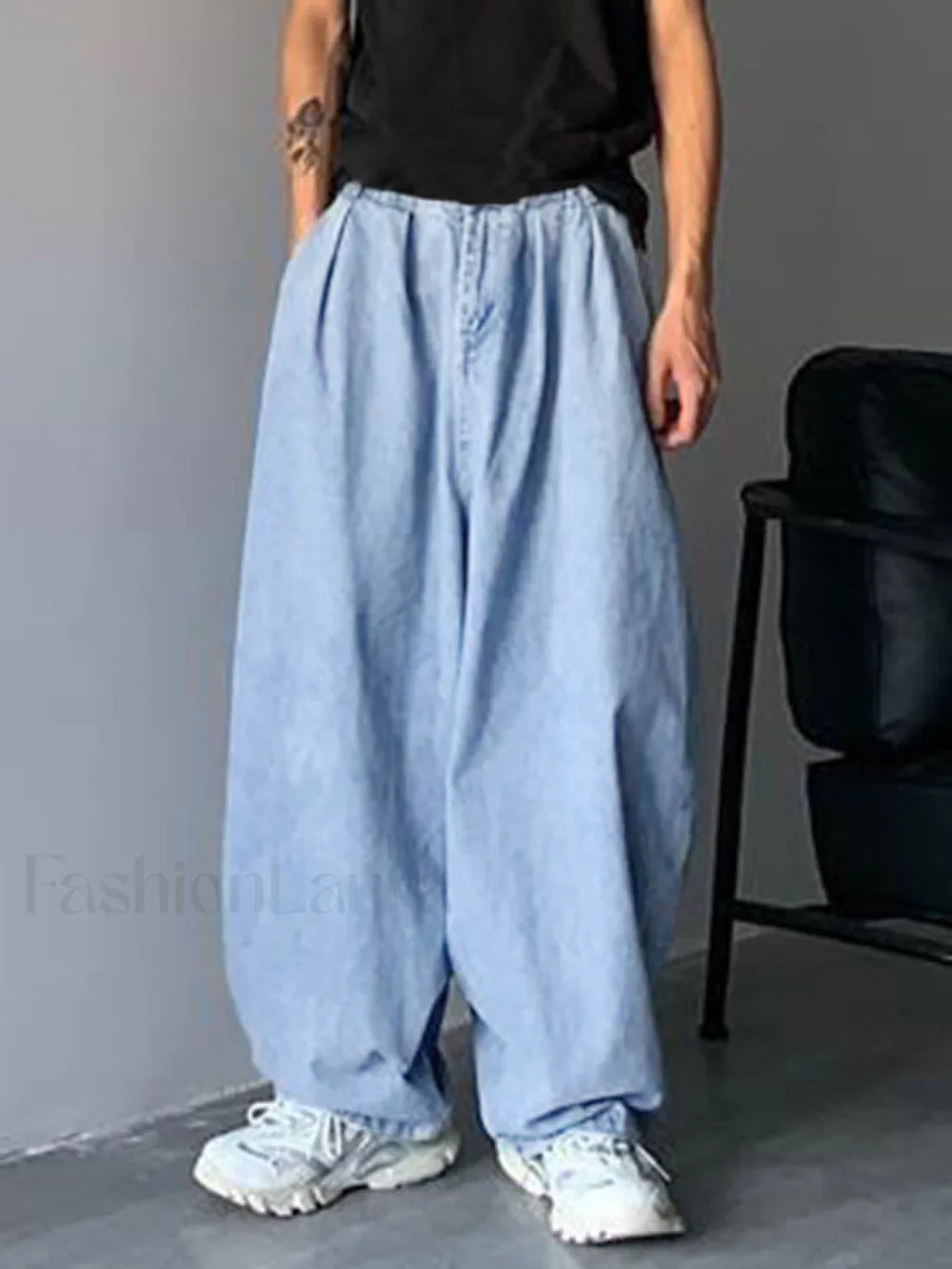 Men’s Vintage Skater Loose Jeans Blue / 2XL loose jeans