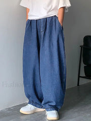 Men’s Vintage Skater Loose Jeans Navy Blue / 2XL loose jeans