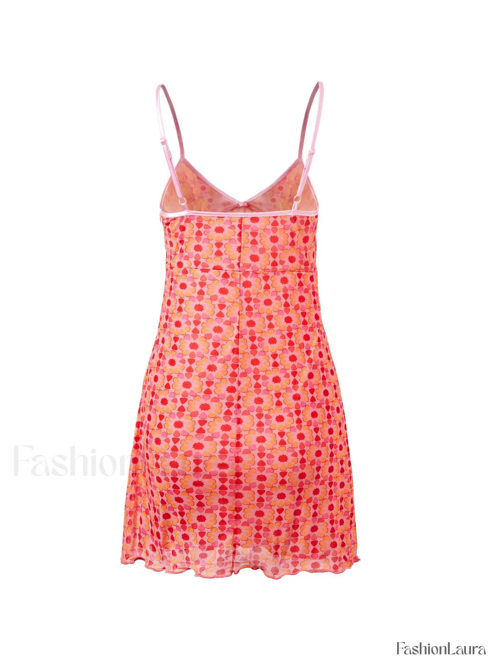 Mesh Floral Mini Dress Mini Dresses