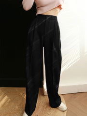 Middle Waist Graceful Pleated Tapered Pants Pants
