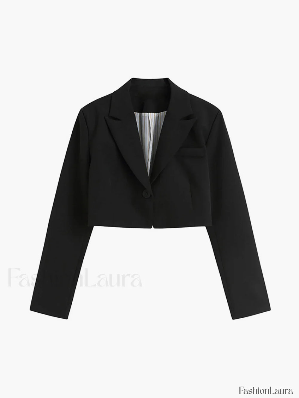 Mind My Graceful Business Crop Blazer Blazers