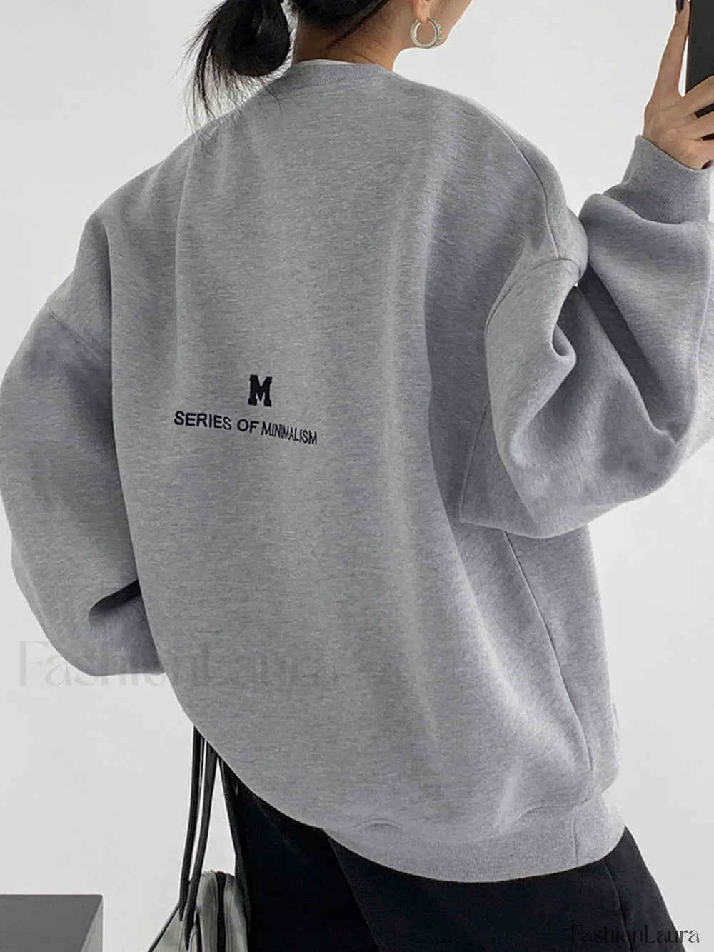 Minimalism Charming Oversized Sweatshirt Sweatshirts