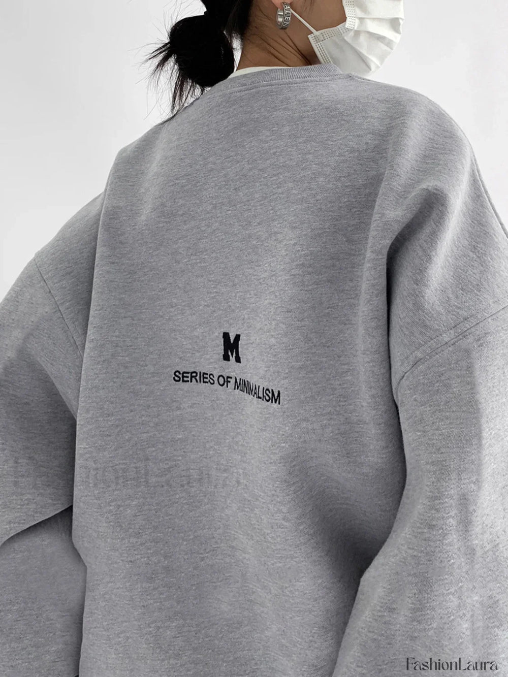 Minimalism Charming Oversized Sweatshirt Sweatshirts