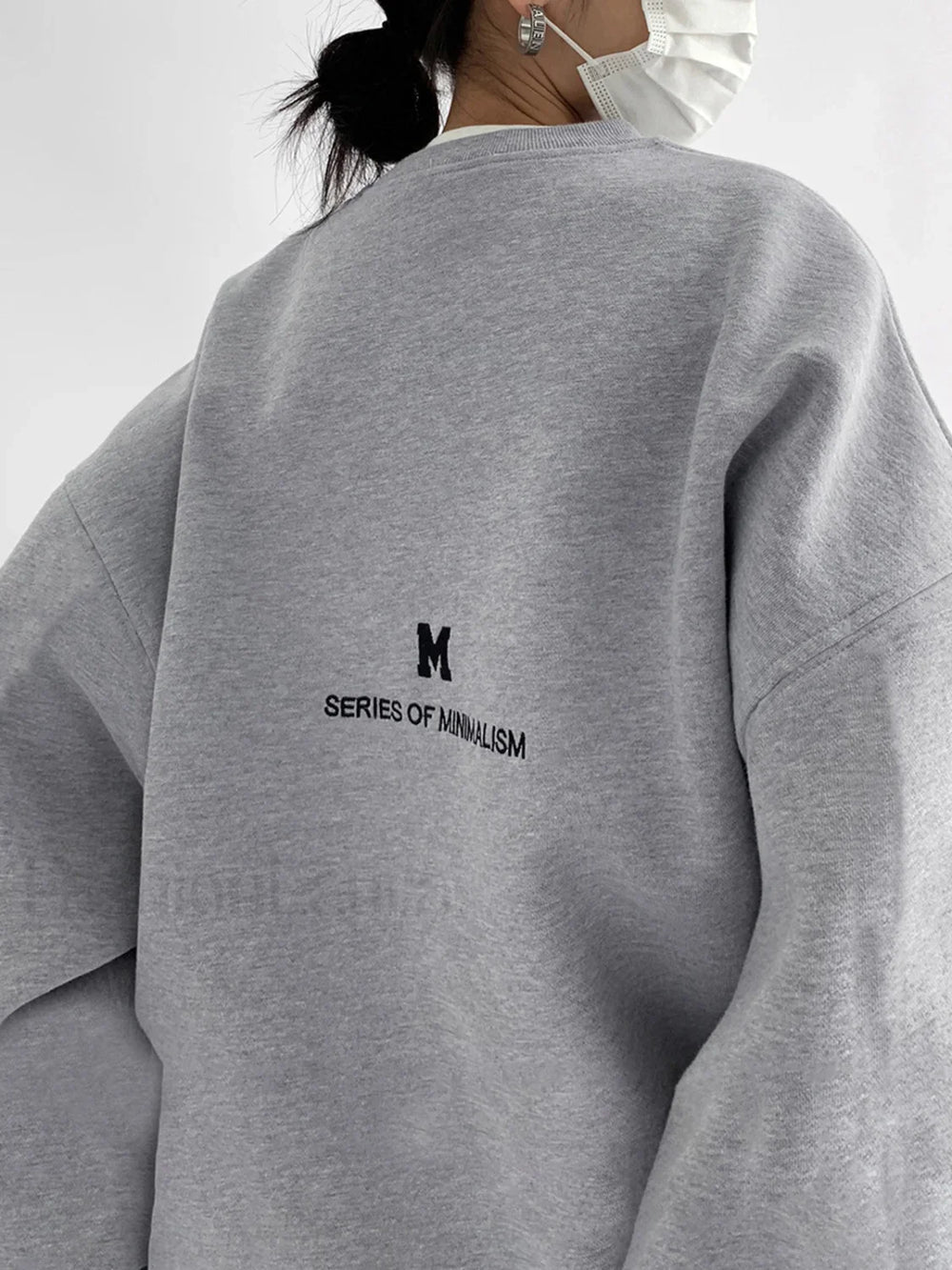Minimalism Charming Oversized Sweatshirt Sweatshirts