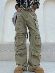 Multi Pockets Vintage Baggy Cargo Jeans Cargo Jeans
