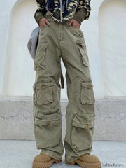 Multi Pockets Vintage Baggy Cargo Jeans Cargo Jeans