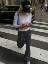 Off Duty Reversible Trendy Waistband Wide Leg Pants Grey / XS Pants