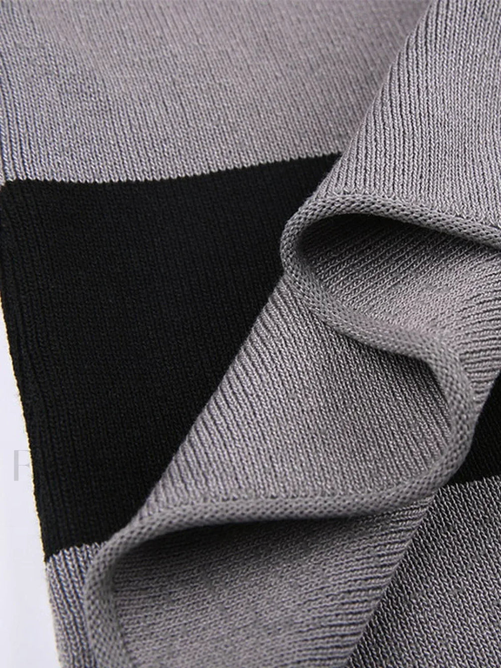 Off Shoulder Long Sleeve Striped Knit Mini Dress Mini Dresses