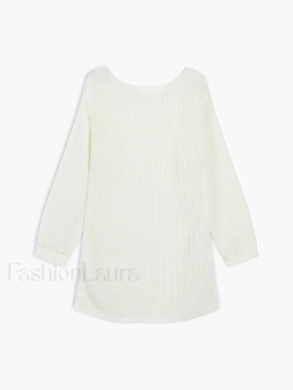 Open Knit Graceful Oversized Sweater Sweaters L