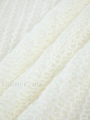 Open Knit Graceful Oversized Sweater Sweaters L