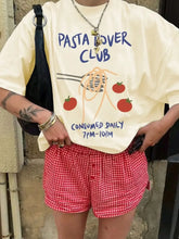 Pasta Over Clu Band Harajuku Aesthetic T Shirt