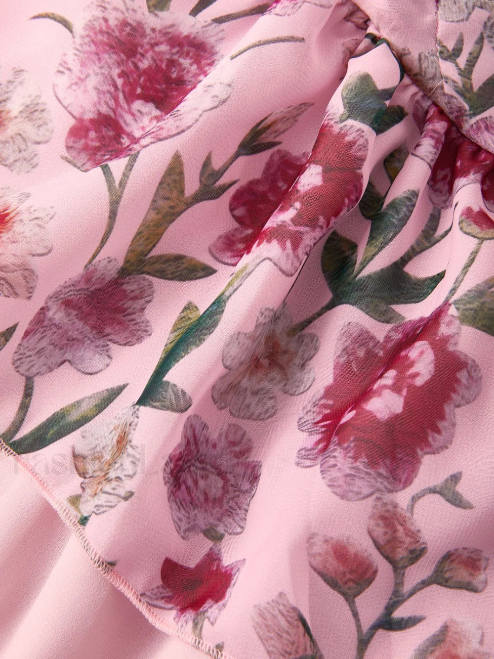 Patchwork Ruffle Bardot Floral Mini Dress Mini Dresses