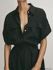 Polo Pockets Graceful Tied Midi Dress Dresses