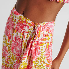 Printed Asymmetric Straight Skirt