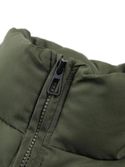 Quilted Puffer Stand Trendy Collar Crop Coat Winter Coats