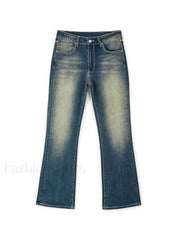 Rhinestone Chrome Hearts Flare Leg Jeans Flare Jeans