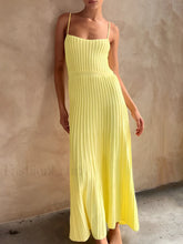 Rib Midi Sundress Yellow / XS Sweater Dresses
