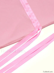 Ribbon Embellish Asymmetric Bandeau Mini Dress Mini Dresses