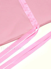 Ribbon Embellish Asymmetric Bandeau Mini Dress Mini Dresses