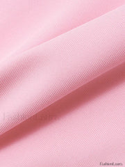 Ribbon Embellish Asymmetric Bandeau Mini Dress Mini Dresses