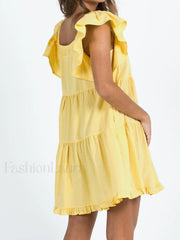 Ruffle Tiered Mini Dress Mini Dresses