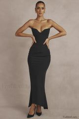 Sabine Black Tube Charming Top Tunic Dress