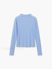 See Through Graceful Mesh Textured Shirt T Shirts