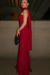 Sexy Strapless Mermaid Maxi Dress