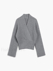 She’s Effortless Graceful Wrap Sweater Sweaters L