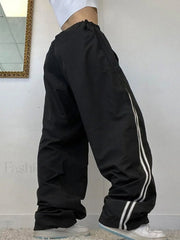 Side Stripe Wide Leg Pants Wide Leg Pants