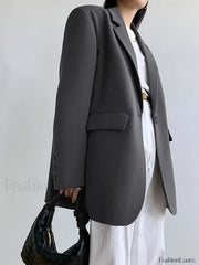 Single Breasted Graceful Essential Blazer Blazers