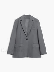 Single Breasted Graceful Essential Blazer Blazers
