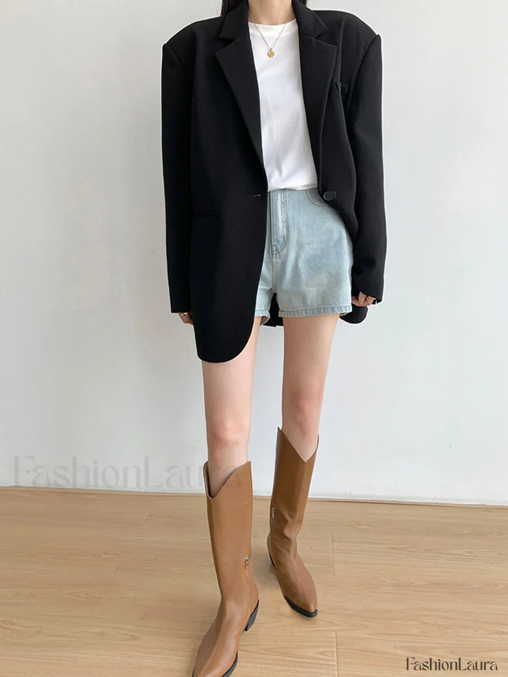 Single Breasted Graceful Essential Blazer Blazers